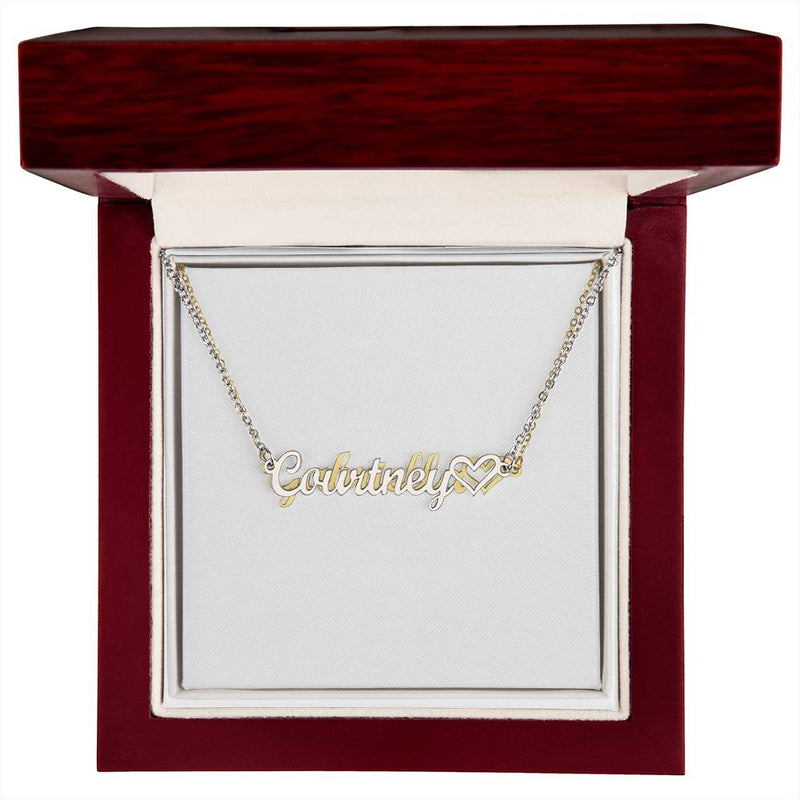 Engraved Love: Personalized Heart Name Necklace - Craft Your Signature Style