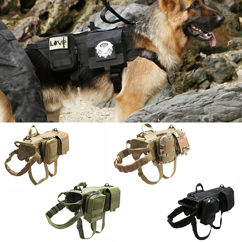 Rugged Tactical Military Dog Harness: Durable Support for Working Dogs