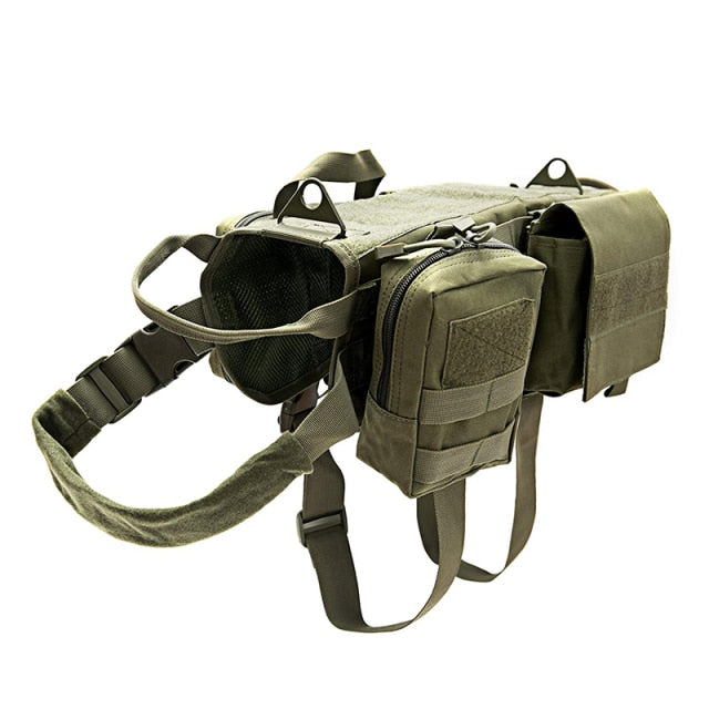 Rugged Tactical Military Dog Harness: Durable Support for Working Dogs