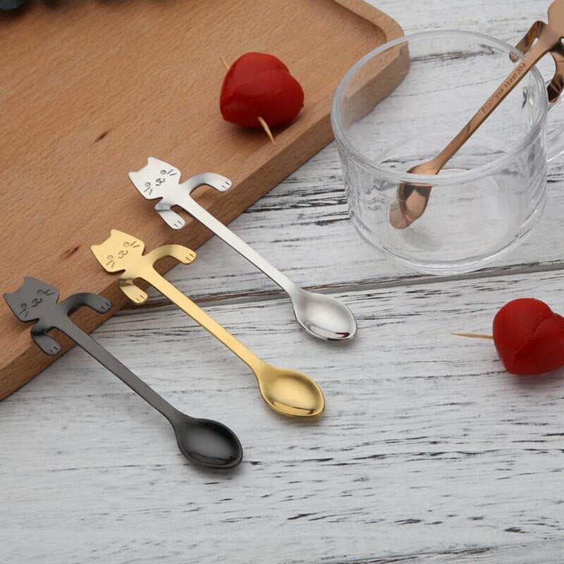 Stainless Steel Cat Teaspoons: Charming & Durable Utensils for Cat Lovers