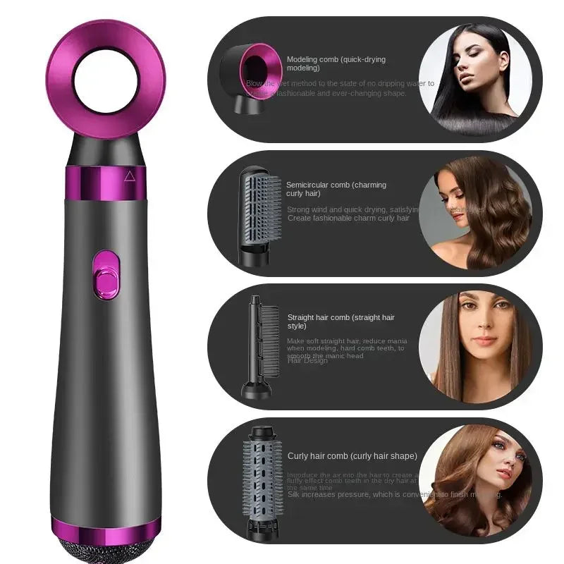 Versatile 5-in-1 Hair Dryer and Styling Brush Set: Transform Your Hair Game