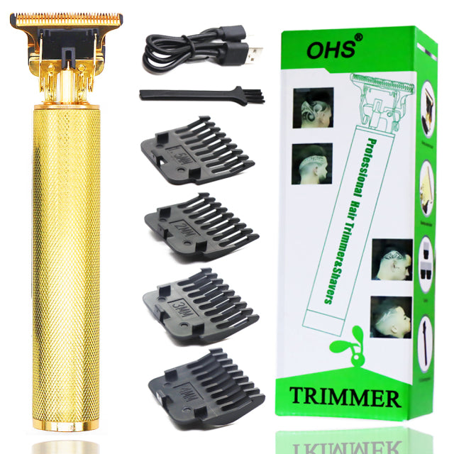 Vintage Style USB Electric Hair Trimmer: Classic Design Meets Modern Convenience