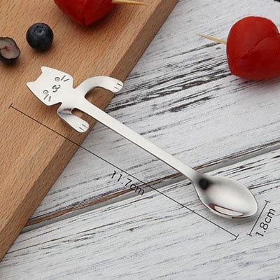 Stainless Steel Cat Teaspoons: Charming & Durable Utensils for Cat Lovers