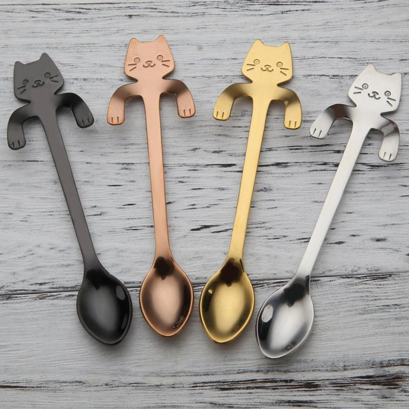 Stainless Steel Cat Teaspoons: Charming & Durable Utensils for Cat Lovers