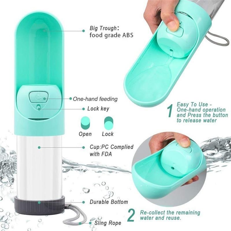 Portable Dog Water Bottle: Compact & Leak-Proof Hydration for Pets on the Go