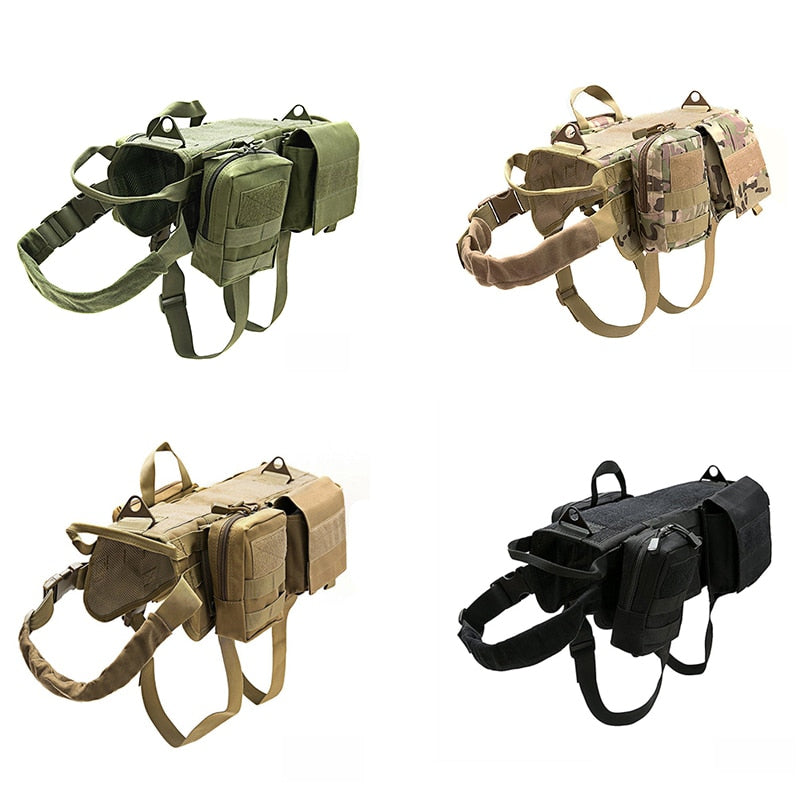 Rugged Tactical Military Dog Harness: Durable Support for Working Dogs