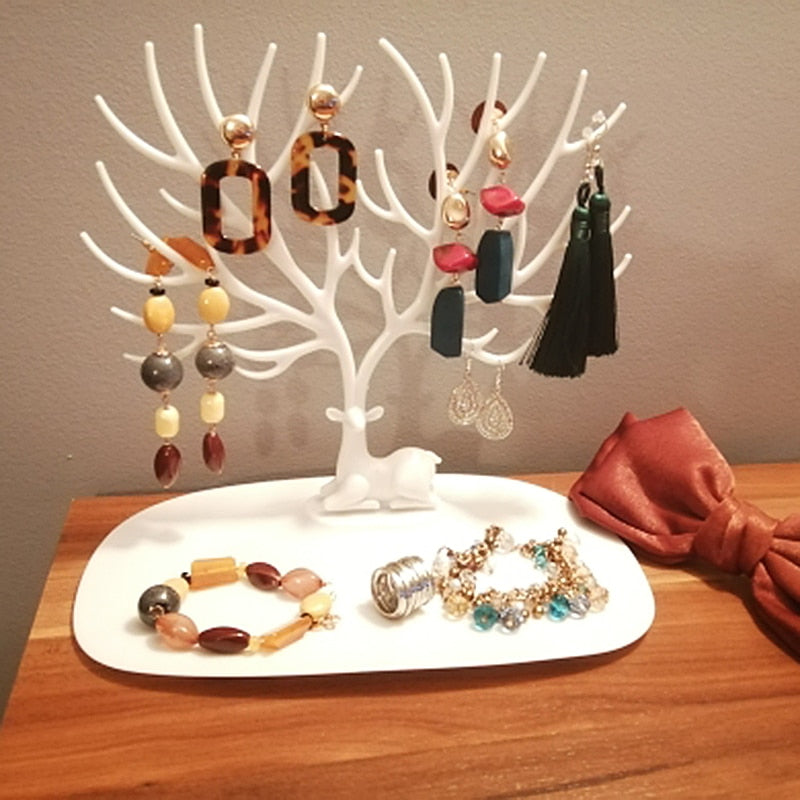 Stunning Deer Jewelry Stand: Perfect Organizer for Your Treasures