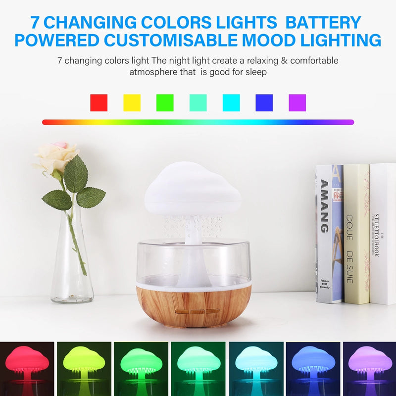 Desktop Rain Cloud Humidifier: Soothing Moisture for Your Indoor Environment