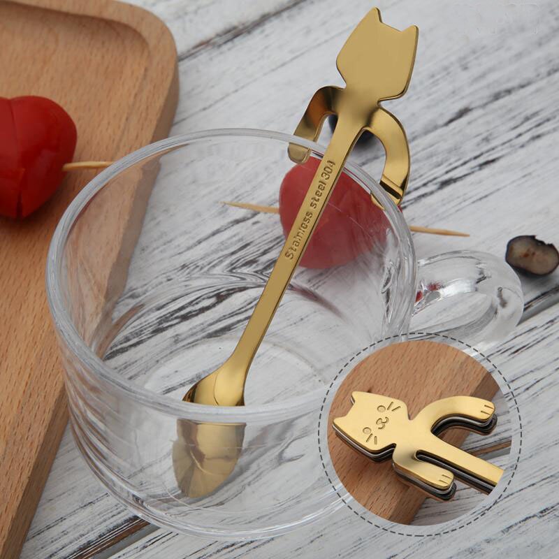 Stainless Steel Cat Teaspoons: Charming & Durable Utensils for Cat Lovers